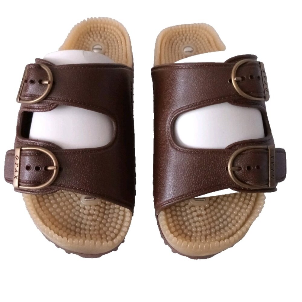 NWOT Japanese Women's Reflexology Acupressure Foot Massage Sandals Comfort US 5